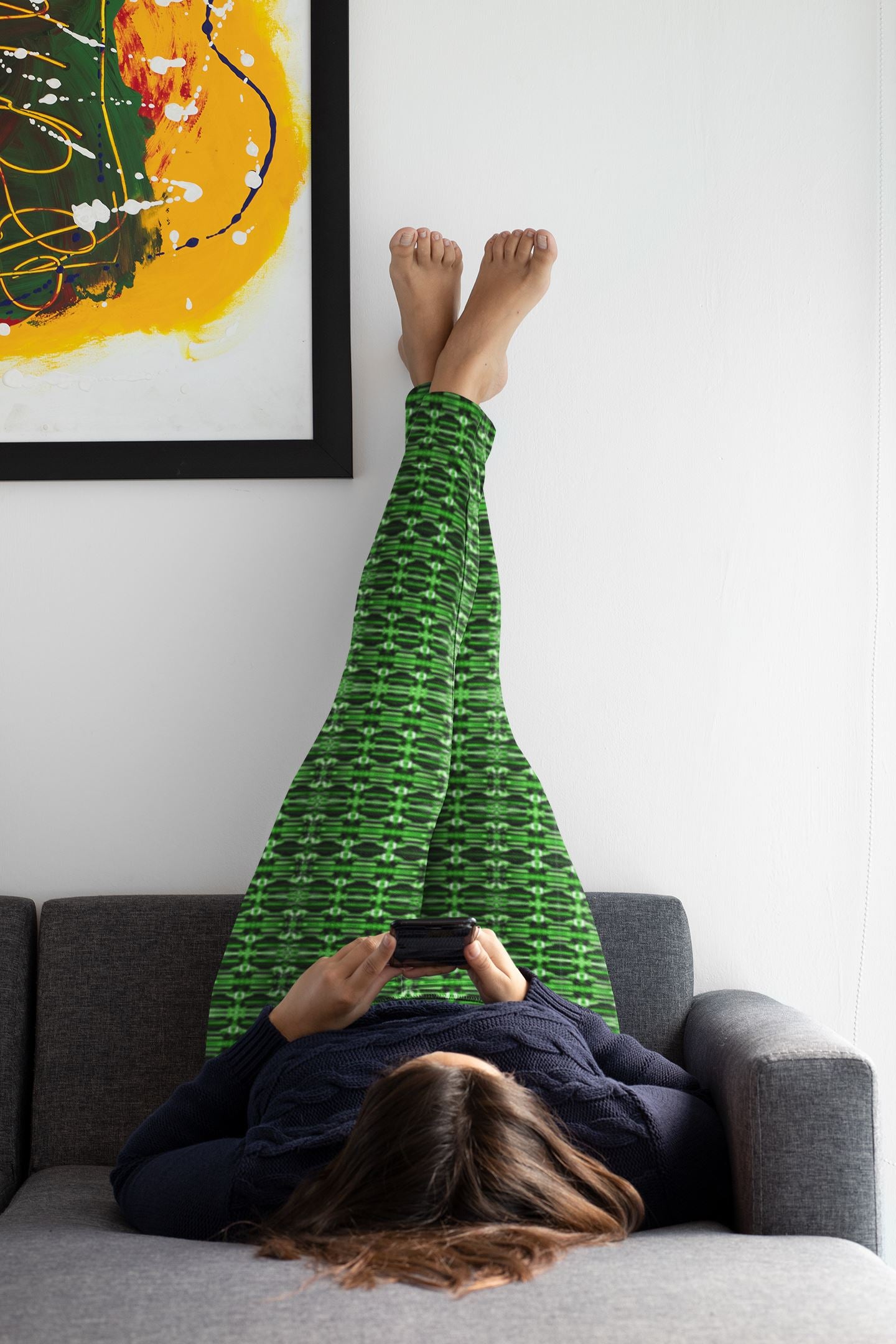 Green Flash Topaz High Waisted Leggings