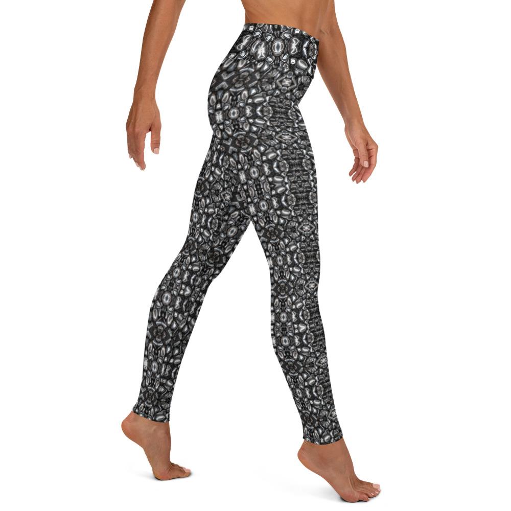 Sparkle Style Co. Hematite High Waisted Yoga Leggings