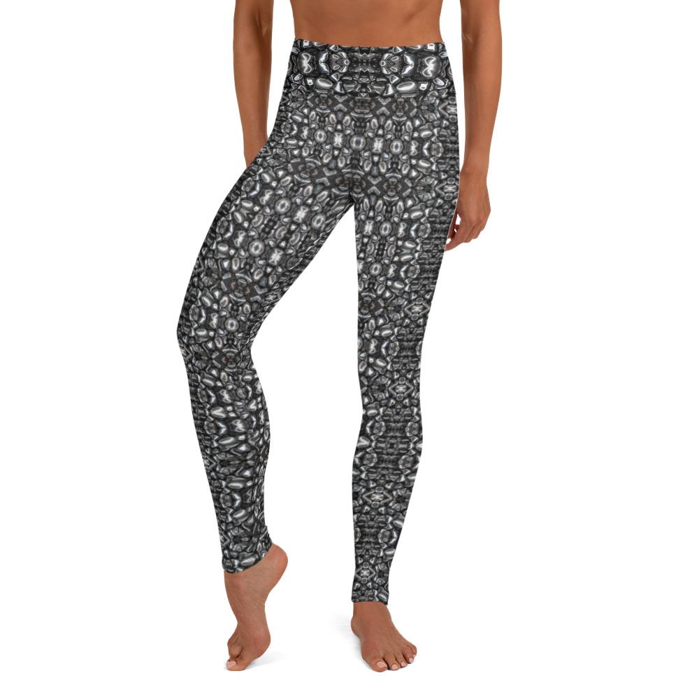 Sparkle Style Co. Hematite High Waisted Yoga Leggings