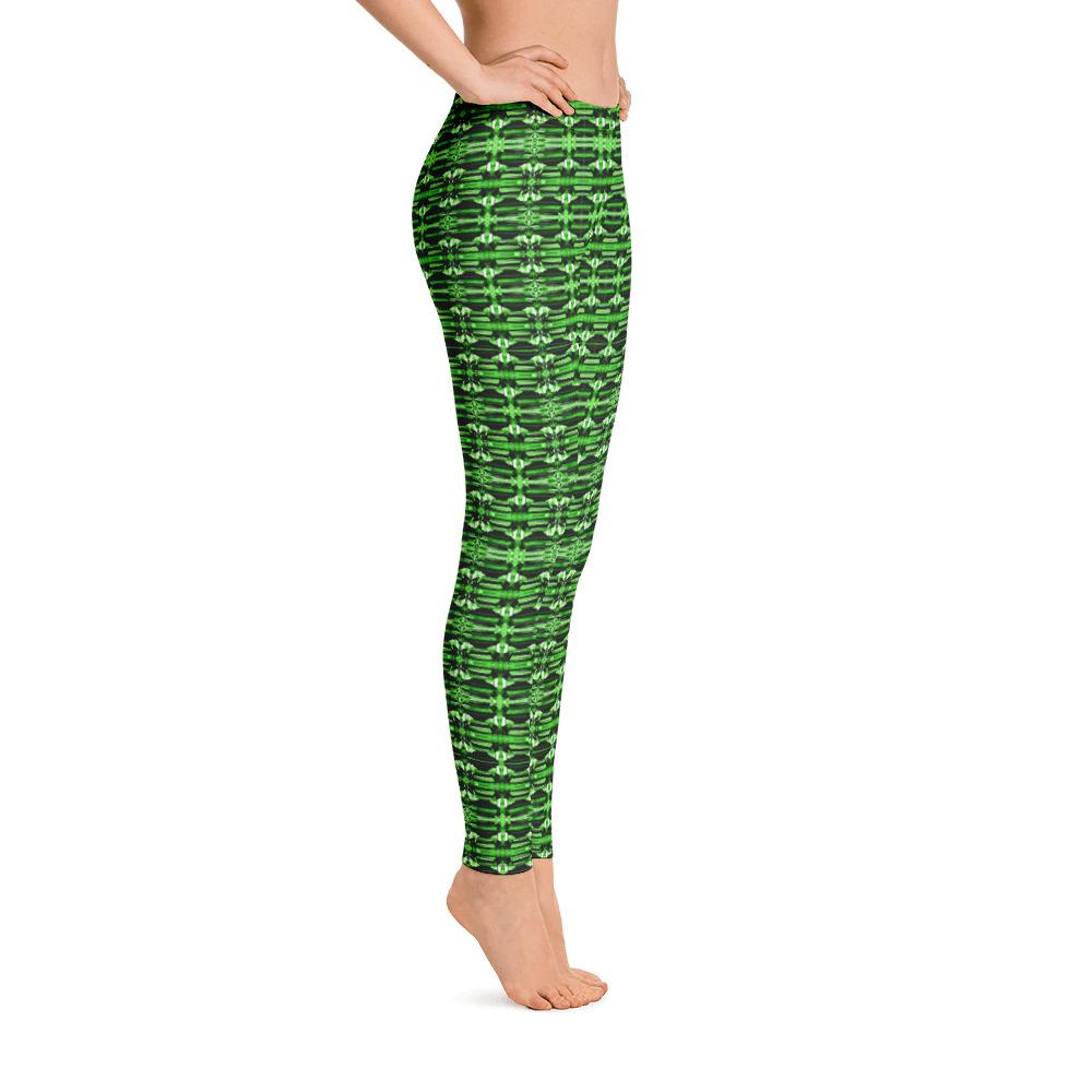 Sparkle Style Co. Green Flash Topaz Gemstone Leggings. Flat Waisted and Full Length. Available in XS, S, M, L, XL. Additional sizes available