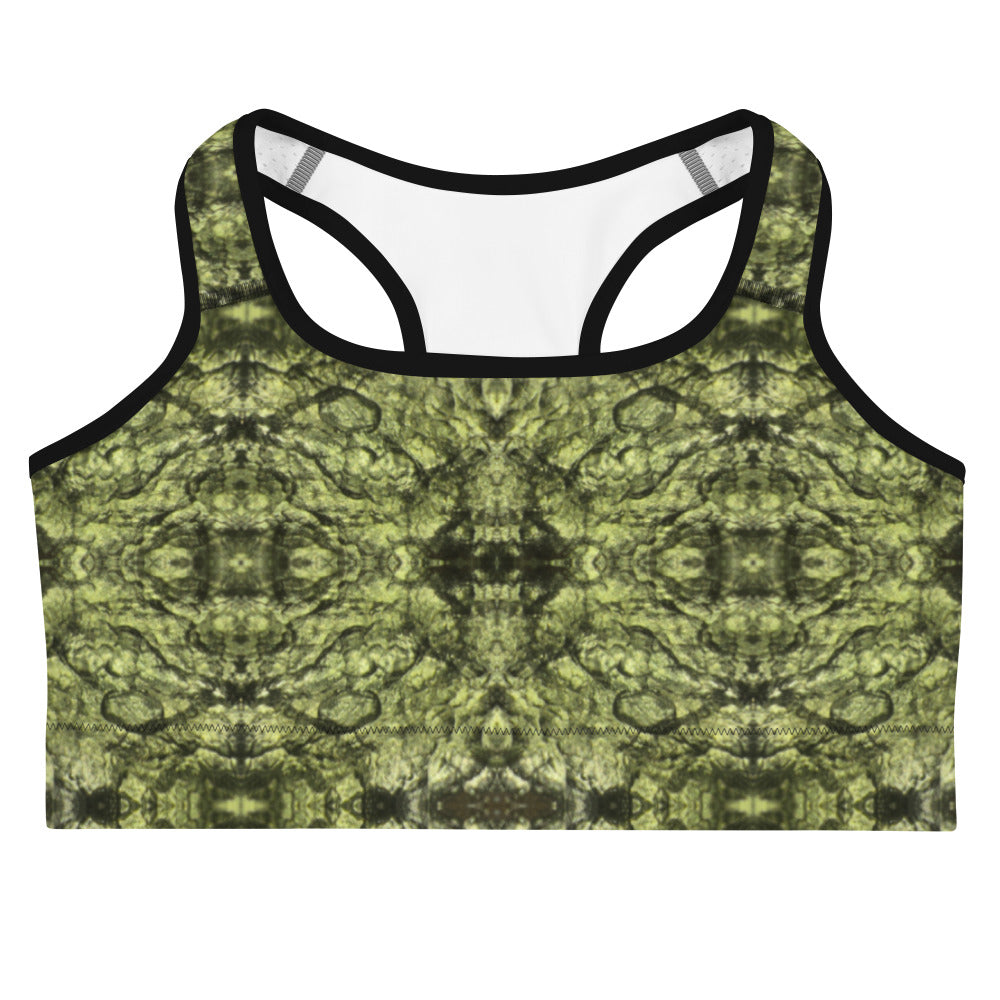 Moldavite Tektite Sports Bra