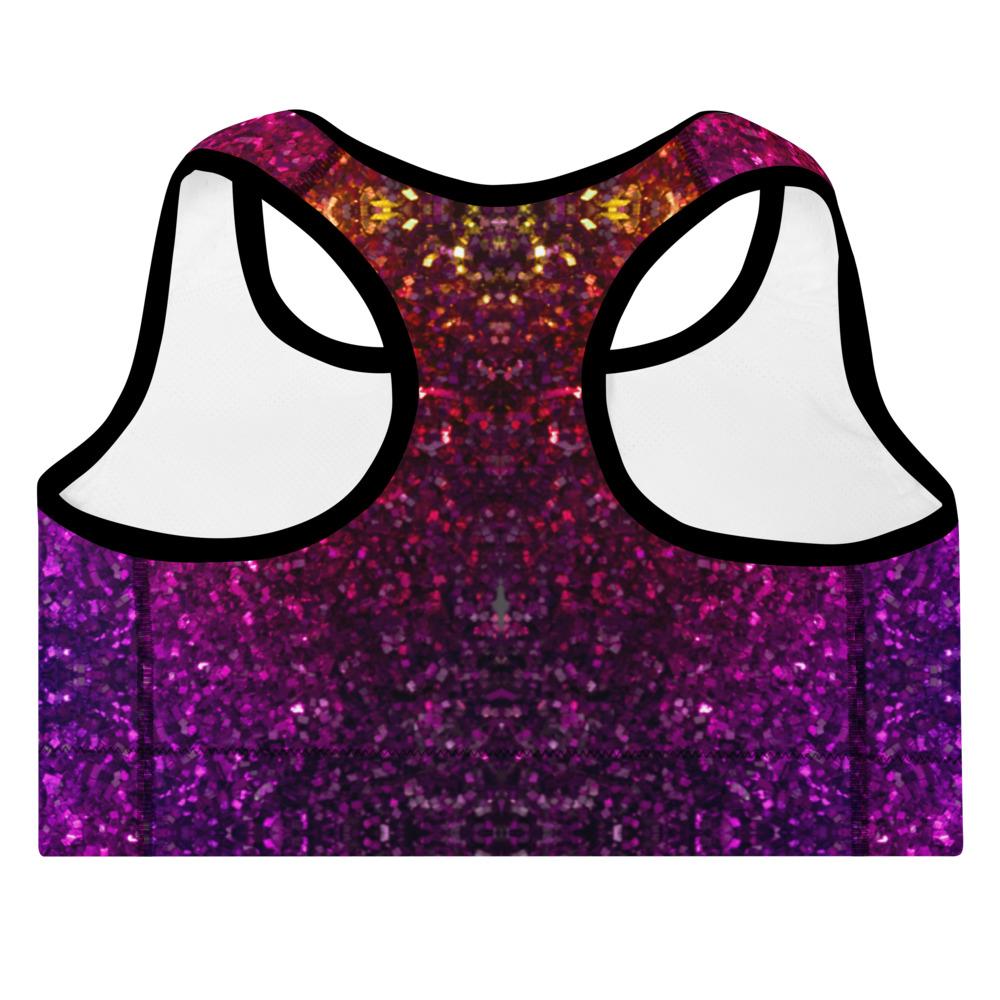 Celestial Glitter Padded Sports Bra