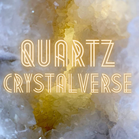 A stunning quartz crystal geode, with sparkling crystals lining the interior cavity. Sparkle Style Co. Quartz Crystalverse
