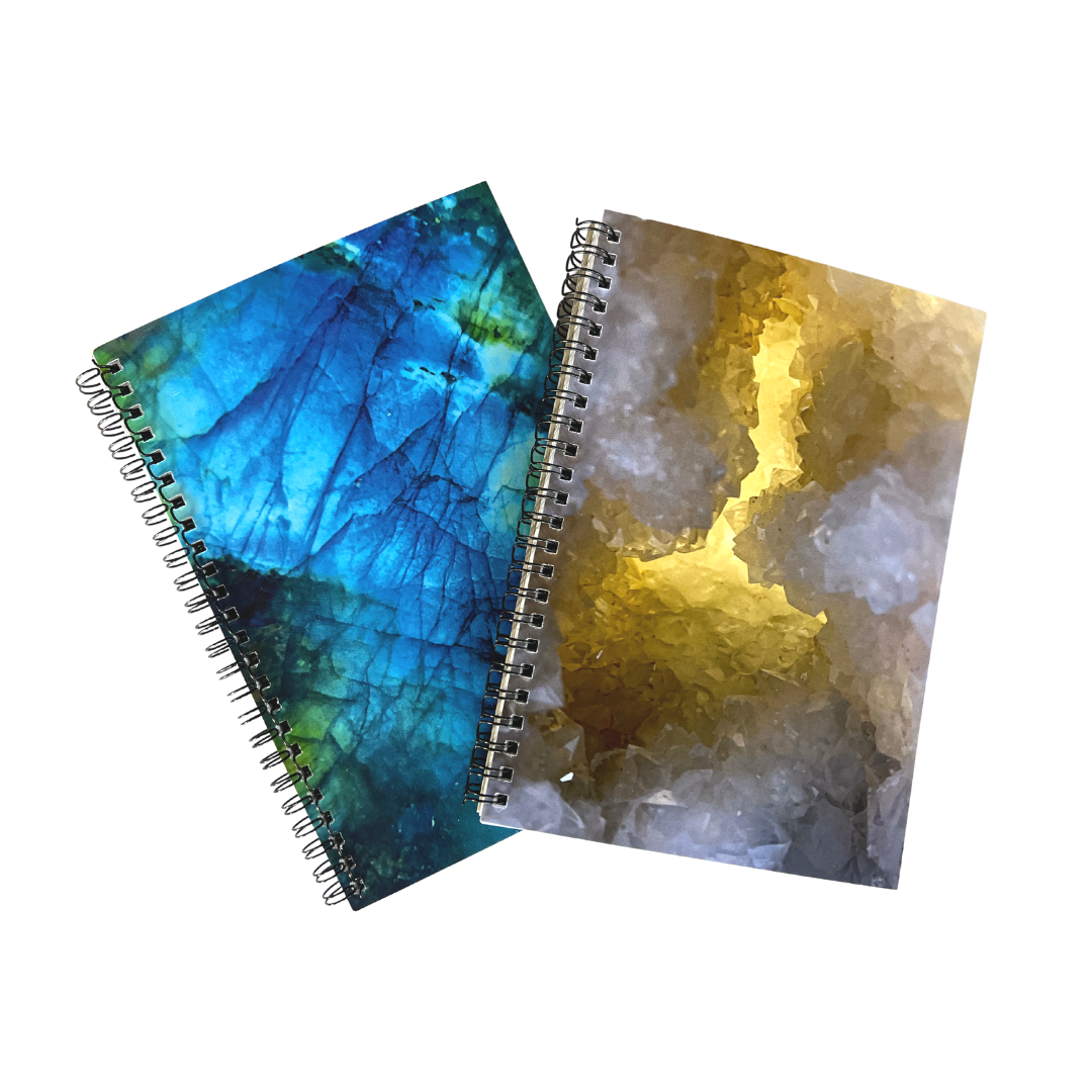 Sparkle Style Co Gemstone Crystal Notebooks