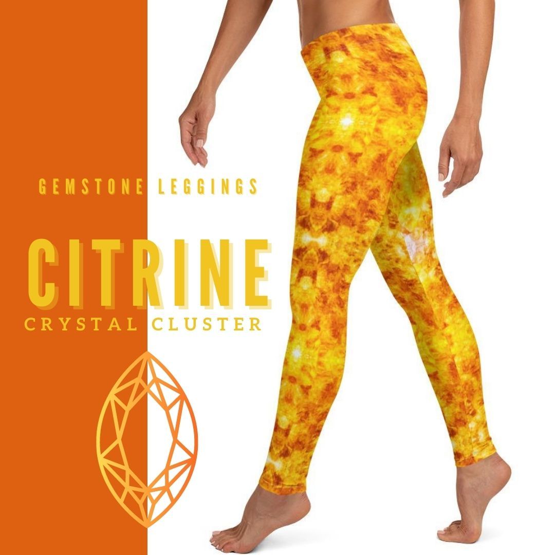 Lemon Citrine Mid-Rise Leggings