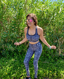 Sparkle Style Co. Hematite High Waisted Yoga Leggings