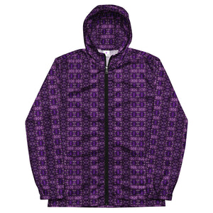 Sparkle Style Co. Purple Amethyst Windbreaker Jacket. Light weight, Water Resistant