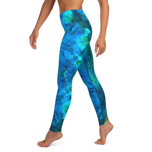 Sparkle Style Co. Labradorite Labradorescence High Waisted  Gemstone Leggings