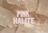 Sparkle Style Co. Pink Halite Crystal Geometric Salt Formation