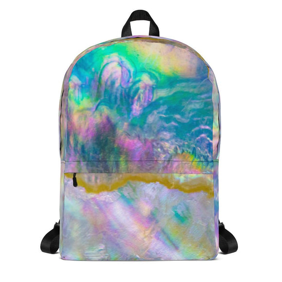 Pastel Abalone Waves Backpack