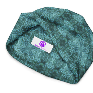 Sea Mist Abalone Mosaic Beanie