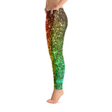 Rainbow Frequency Glitter Leggings (Jaima)