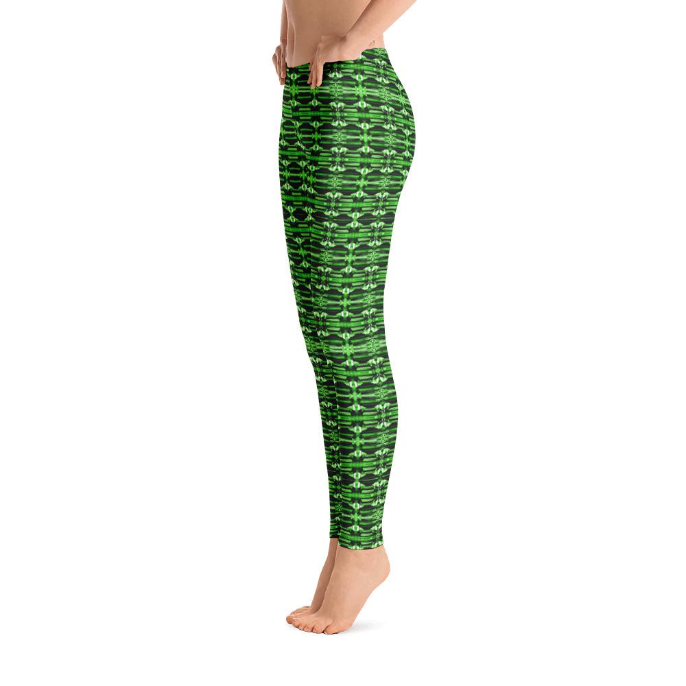 Sparkle Style Co. Green Flash Topaz Gemstone Leggings. Flat Waisted and Full Length. Available in XS, S, M, L, XL. Additional sizes available