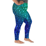 Aurora Australis Glitter Leggings Plus