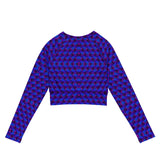 Galactas Glitter Recycled Long Sleeve Crop Top