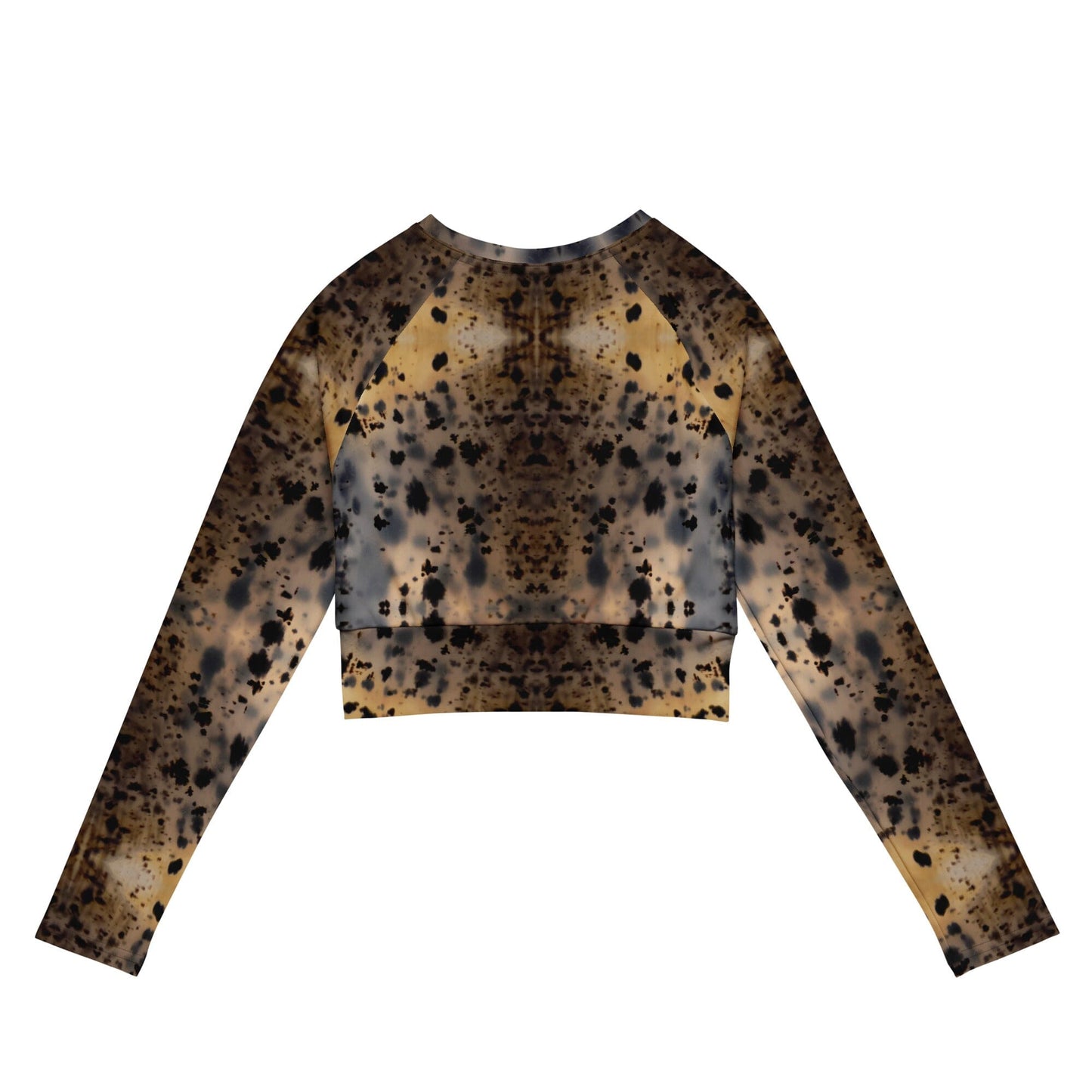 Montana Agate Recycled long-sleeve crop top