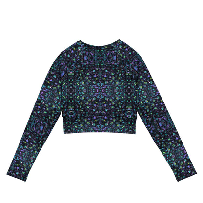 Drusy Quartz Long Sleeve Recycled Crop Top