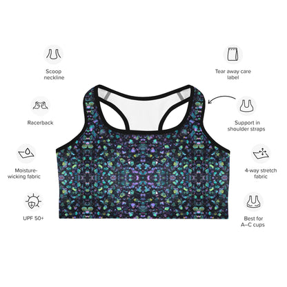 Drusy Quartz Sports Bra