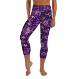 Amethyst Facets High Waisted Yoga Capri