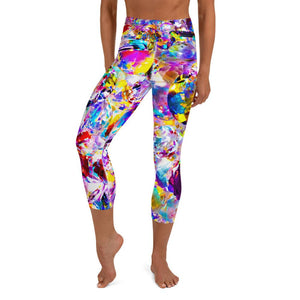 Jewelza Explosion Yoga Capri Leggings