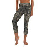 Spider Web Jasper High Waisted Yoga Capri Leggings
