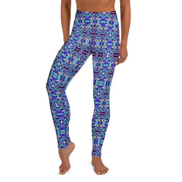 Topaz Blast High Waisted Yoga Leggings