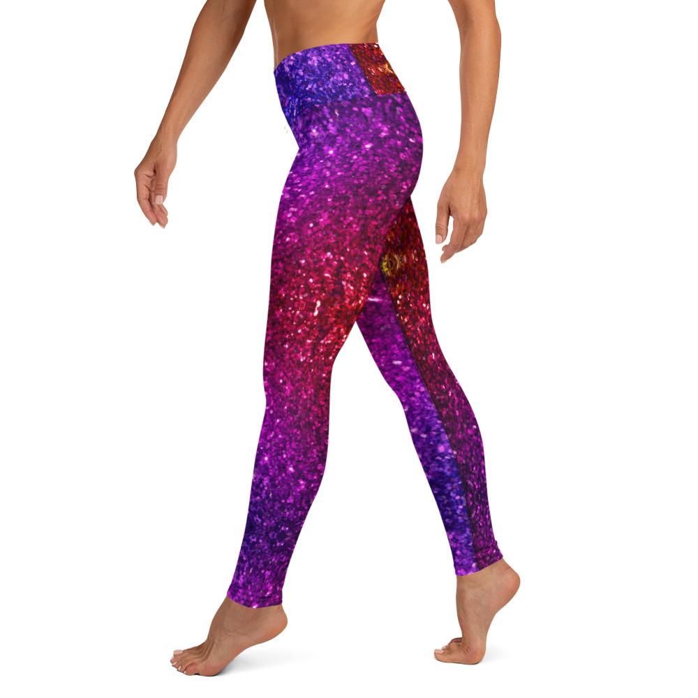 Glitter hot sale yoga pants