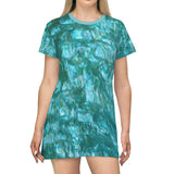 Sea Mist Abalone T-Shirt Shift Dress