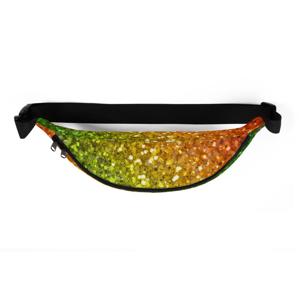 Rainbow Frequency Glitter Belt Bag