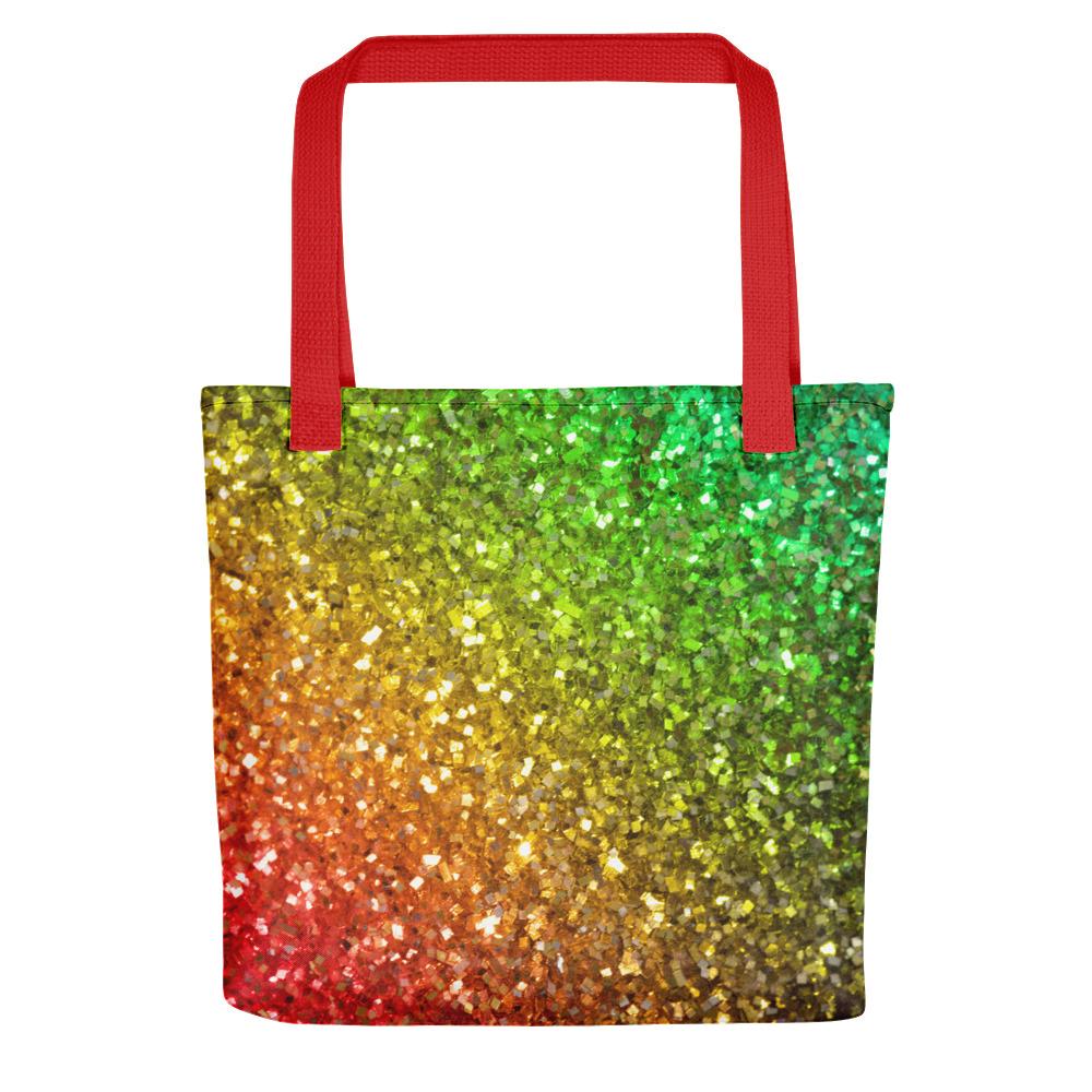 Rainbow Frequency Glitter Weekender Tote