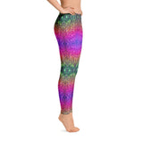 Aurora Borealis Glitter Leggings  Dazzle in an amazing color spectrum and become energetically charged with rainbow frequency from Kauai. Aurora Borealis Glitter Leggings are vibrant, durable, and fashion forward. 